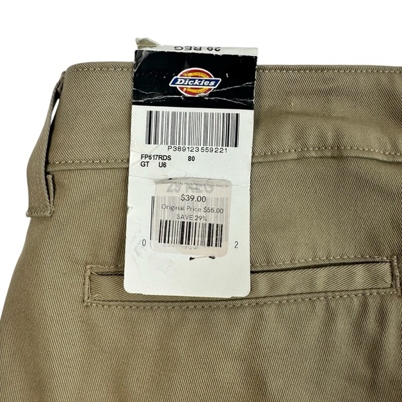 Dickies Women’s Regular-Fit Wide-Leg Work Pants – Khaki (Sand) – Size 29 – NWT - Picture 5 of 12
